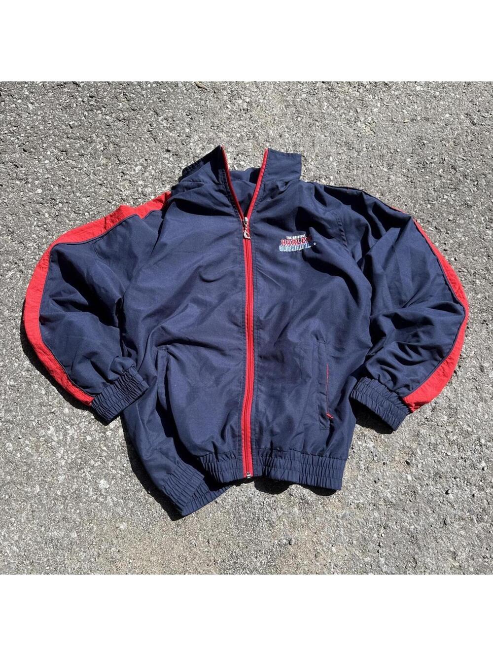 Vintage Harlem Globetrotters Navy Windbreaker Jacket